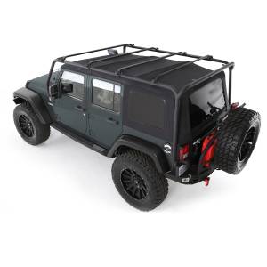 Smittybilt SRC Roof Rack Black Textured No Drill Installation - 76717