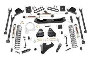 Rough Country Suspension Lift Kit 6 in. 4-Link w/N3 Shocks Lifted Coil Springs Upper / Lower Control Arms Bumpstop Spacers w/Hardware 306.76 Weight - 50770