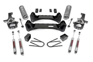Rough Country - Rough Country Suspension Lift Kit w/Shocks 6 in. Lift Incl. Coil Springs Knuckles Crossmember Swaybar Reloc. Swaybar Links Blocks U-Bolts Front and Rear Premium N3 Shocks - 37630 - Image 2
