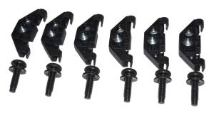Body - Roof & Convertible Tops - Crown Automotive Jeep Replacement - Crown Automotive Jeep Replacement Hard Top Hardware Kit Incl. 6 Retainers And 6 Screws  -  55397093K