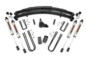 Rough Country Suspension Lift Kit Includes Valved N3 Series Shock Absorbers Lifted Leaf Springs Sway-Bar And Track Bar Drop Brackets U-Bolts w/Hardware 3 in. Lift Blocks - 49570