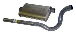 Crown Automotive Jeep Replacement - Crown Automotive Jeep Replacement Exhaust Kit Incl. Muffler And Tailpipe  -  J5362725 - Image 2