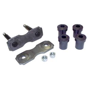 Crown Automotive Jeep Replacement - Crown Automotive Jeep Replacement Leaf Spring Shackle Kit Front 2 Required Incl. 2 Shackle Plates/4 Bushings/2 Lock Nuts  -  5357620K - Image 1