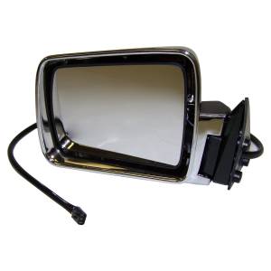 Crown Automotive Jeep Replacement - Crown Automotive Jeep Replacement Power Door Mirror Left Driver Side Chrome Electric  -  55034127 - Image 1