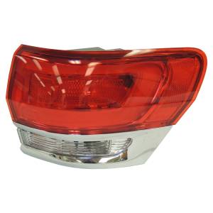 Crown Automotive Jeep Replacement - Crown Automotive Jeep Replacement Tail Light Assembly Right w/Chrome Bezel  -  68110016AD - Image 2