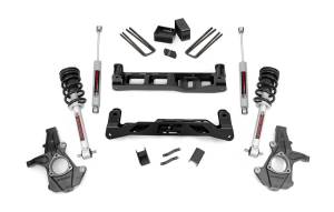 Rough Country Suspension Lift Kit w/Shocks 5 in. Lift Incl. Lifted Struts Rear N3 Shocks - 26131