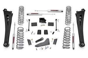 Rough Country - Rough Country Suspension Lift Kit 5 in. Front/Rear Coil Spring Radius Arm Track Bar Bracket Sway-Bar Bracket Pitman Arm Incl. Premium N2 Shocks - 36830 - Image 1