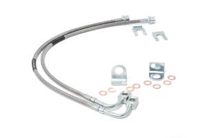 Rough Country - Rough Country Stainless Steel Brake Lines Rear For 4-6 in. Lift - 89708 - Image 2