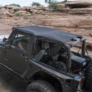 Smittybilt - Smittybilt Extended Top Black Diamond Requires PN[90105] If Vehicle Does Not Have Windshield Channel No Drill Installation - 94135 - Image 1