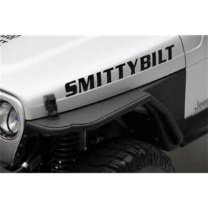 Smittybilt XRC Tube Fender Front w/3 in. Flare Black Powder Coat Relocates Factory Latch - 76863