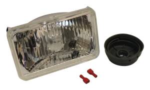 Crown Automotive Jeep Replacement Head Light Assembly For Use w/ 1991-1995 Jeep YJ Wrangler Export Or KDX Only Bulbs Not Included  -  56006212