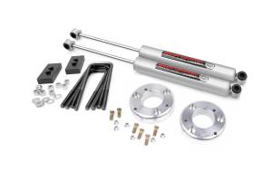 Rough Country - Rough Country Leveling Lift Kit w/Shocks 2 in. Lift Incl. Strut Extensions Lift Blocks U-Bolts Rear Premium N3 Shocks - 56830 - Image 1