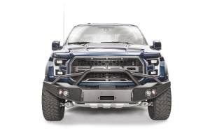 Fab Fours Premium Winch Front Bumper Uncoated/Paintable w/Pre-Runner Guard [AWSL] - FF17-H4352-B