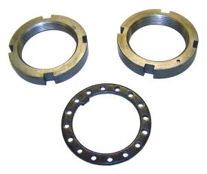 Axles & Components - Axle Spindles & Parts - Crown Automotive Jeep Replacement - Crown Automotive Jeep Replacement Axle Spindle Nut And Washer Kit Front Incl. Washer/2 Nuts  -  4004816K