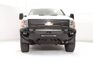 Fab Fours Vengeance Front Bumper 2 Stage Black Powder Coated w/Pre Runner Guard - CH11-V2752-1