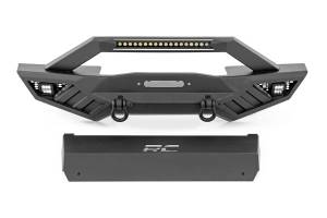 Rough Country LED Front Bumper Front Full Width 2 in. LED Pods 20 in. Single Row LED Light Bar - 10645A