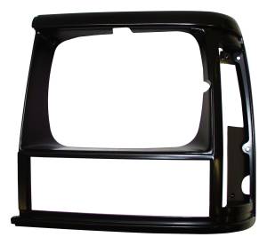Crown Automotive Jeep Replacement - Crown Automotive Jeep Replacement Headlamp Bezel Left Black/Black  -  55034075 - Image 2