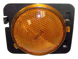 Crown Automotive Jeep Replacement Side Marker Light Front Right Amber Lens w/Clear Bulb  -  55078144AA
