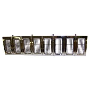 Crown Automotive Jeep Replacement - Crown Automotive Jeep Replacement Grille Front Chrome  -  55054890 - Image 2