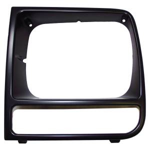 Crown Automotive Jeep Replacement - Crown Automotive Jeep Replacement Headlamp Bezel Left Black/Black  -  55055137 - Image 2