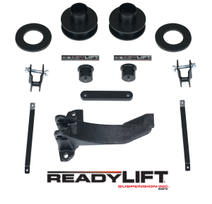 ReadyLift - ReadyLift Front Leveling Kit 2.5 in. Lift w/Coil Spacers/Track Bar Relocation Bracket/Sound Isolators/Shock Extensions/Bump Stop Extensions/Allows Up To 37 in. Tire - 66-2516 - Image 2