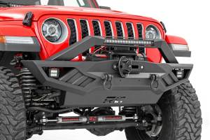 Rough Country - Rough Country LED Front Bumper Front Full Width 2 in. LED Pods 20 in. Single Row LED Light Bar - 10645A - Image 1