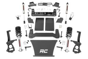 Rough Country Suspension Lift Kit w/Shocks 6 in. Lift Incl. Lifted Struts Rear V2 Monotube Shocks - 22971
