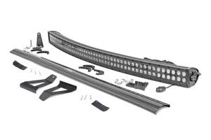 Rough Country - Rough Country LED Light Bar Windshield Mounting Brackets 50 in. Black Series Curved LED Upper - 70072 - Image 2