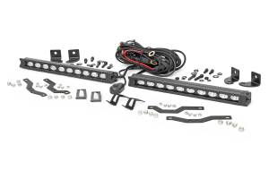 Rough Country - Rough Country LED Grille Kit Dual 10 in. Die Cast Aluminum Housing 4800 Lumens Of Lighting Power IP67 Waterproof Rating Black Series - 70808 - Image 2