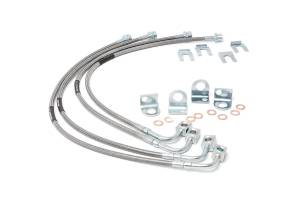 Rough Country - Rough Country Stainless Steel Brake Lines 4-6 in. Lift Front and Rear - 89716 - Image 2