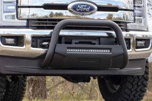 Rough Country - Rough Country Black Bull Bar w/ Integrated Black Series 20-inch LED Light Bar - B-F2017 - Image 2