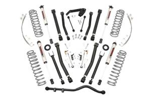 Rough Country X-Series Suspension Lift Kit w/Shocks 4 in. Lift V2 Monotube Shocks Stock Cast Aluminum O Stamped Steel - 67370