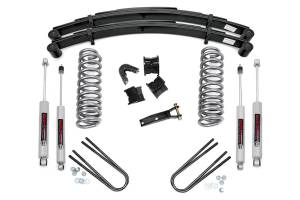 Rough Country Suspension Lift Kit 2.5 in. Lift Incl. Leaf Springs U-Bolts Hardware Front and Rearm Premium N3 Shocks - 530-70-7630