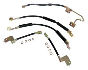 Crown Automotive Jeep Replacement Brake Hose Kit Incl. Hoses/Rear Hose To Axle And 8 Brake Hose Washers  -  BHK7