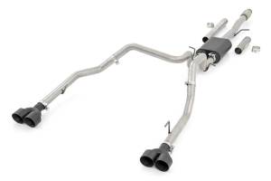 Rough Country - Rough Country Exhaust System Dual Cat-Back Black Tips Stainless Includes Installation Instructions - 96011 - Image 2