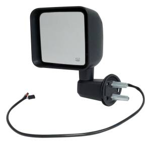 Crown Automotive Jeep Replacement Door Mirror Left Heated Mirror w/Textured Black Finish Power  -  68249847AC