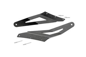Rough Country - Rough Country LED Light Bar Windshield Mounting Brackets For 54 in. Curved LED Light Bar Upper - 70538A - Image 1