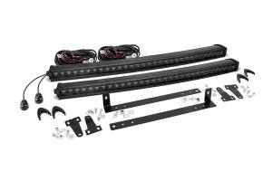 Rough Country - Rough Country Cree Black Series LED Light Bar 30 in. Single Row 12000 Lumens 150 Watts Spot Beam IP67 Rating Incl. Grille Mount Dual Set - 70662 - Image 2
