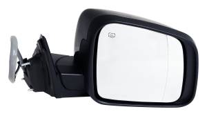 Crown Automotive Jeep Replacement Door Mirror Right w/Power/Heated/Power-Folding Mirrors Black Paintable Finish  -  5SG24AXRAB