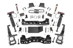 Rough Country - Rough Country Suspension Lift Kit w/V2 Shocks 6 in. Incl. Knuckles Vertex Adj. Coils Front/Rear Crossmember Sway Bar Brackets Diff Drop Brackets Brake Line Bracket Driveshaft Spacer - 57657 - Image 2
