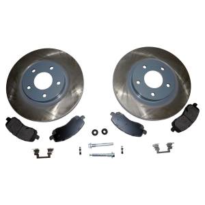 Crown Automotive Jeep Replacement - Crown Automotive Jeep Replacement Disc Brake Service Kit Front Incl. Rotors/Pads/Pad Springs/Caliper Pins/Caliper Pin Boots  -  5105514K - Image 2
