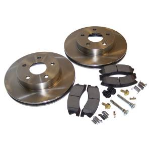 Crown Automotive Jeep Replacement - Crown Automotive Jeep Replacement Disc Brake Service Kit Front Incl. Rotors/Pads/Pin Kits/Springs  -  52098672KL - Image 2