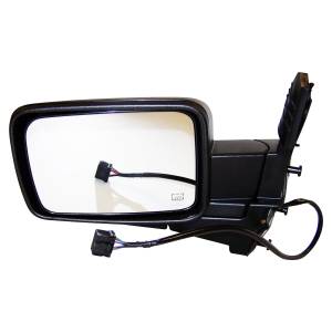 Crown Automotive Jeep Replacement Door Mirror Left Power Heated Foldaway Black  -  55396637AD