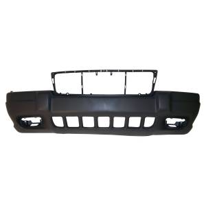 Crown Automotive Jeep Replacement Front Bumper Fascia Gray Textured w/Laredo Package w/Fog Lamps  -  5FN29HS5