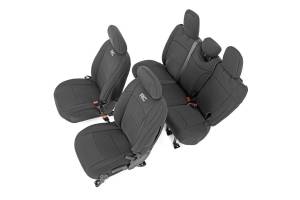 Rough Country - Rough Country Seat Cover Set Incl. [2] Front Seat Covers [2] Rear Seat Covers [4] Headrest Covers Neoprene Black - 91010 - Image 2