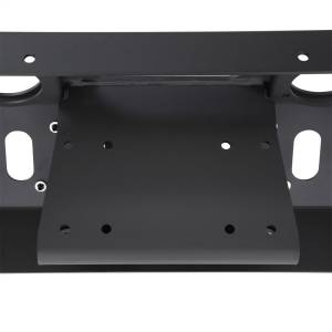 Smittybilt XRC GEN 2 Front Bumper Lite Textured Black Incl. D-Rings Winch Plate[Up to 12000 lb.] O.E. Fog Light Ports [Lights Not Included] - 76807LT