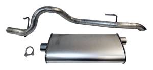 Crown Automotive Jeep Replacement Muffler And Tailpipe Incl. Muffler Tailpipe Clamp  -  52101052AE