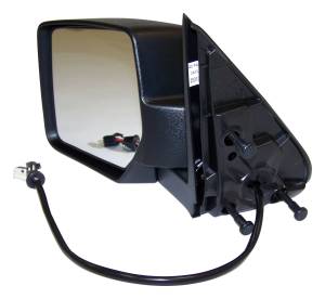 Crown Automotive Jeep Replacement Door Mirror Left Power Heated w/Driver Memory Black  -  57010187AC