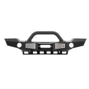 Smittybilt XRC Atlas Front Bumper Textured Matte Black Incl. Winch Plate Skid Plate D-Rings - 76892