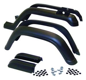 Crown Automotive Jeep Replacement - Crown Automotive Jeep Replacement Fender Flare Kit 6 Piece Incl. Hardware  -  5AHK6 - Image 2